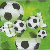 Futbol Parti Kağıt Peçete 33x33 cm ( 20 Ad )