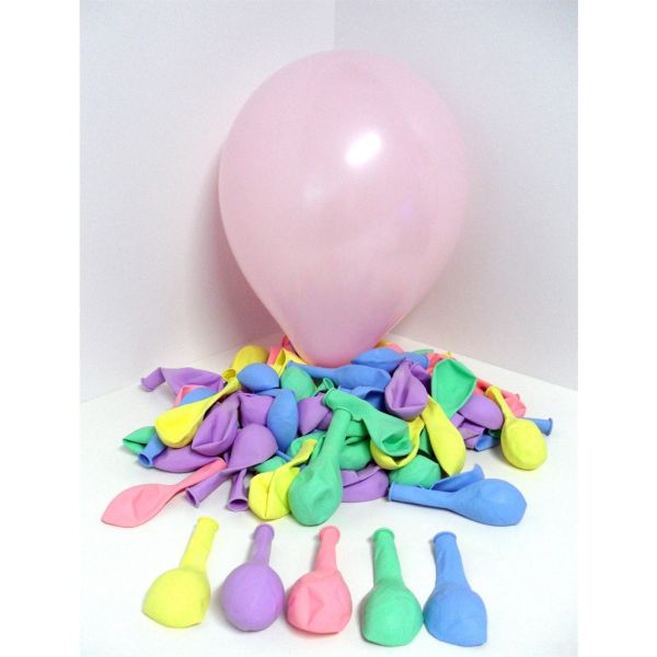 Karışık Makaron Balon 100 Lü Kalisan