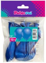 12 İnc Metalik Mavi Balon 12 li