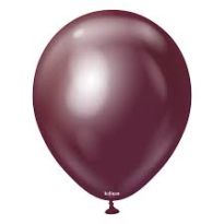 12 INC MİRROR BURGUNDY (BORDO) BALON 50Lİ