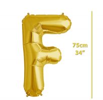 Folyo Harf F Gold Balon 34 İnç