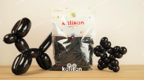 SİYAH SOSİS BALON (260) 100 LÜ (KAL)